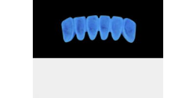 Cod.A11Lingual : 10x  wax lingual bridges,  Medium, Overlapping, TOOTH 43-33, compatible with Cod.C11Facing,TOOTH  43-33 for long-term provisionals preparation