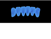 Cod.A16Lingual : 10x  wax lingual bridges,  Medium, Overlapping, TOOTH 43-33, compatible with Cod.C16Facing,TOOTH  43-33 for long-term provisionals preparation