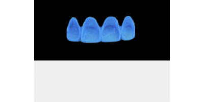 Cod.A19Lingual : 15x  wax lingual bridges,  MEDIUM, Square tapering, Arched,  TOOTH 12-22, compatible with Cod.C19Facing,TOOTH 12-22, for long-term provisionals preparation