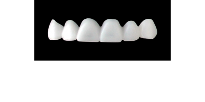 Cod.S6UPPER ANTERIOR : 10x  solid (not hollow) wax bridges, MEDIUM, Square ovoid, (13-23), compatible to Cod.E6UPPER ANTERIOR (hollow), (13-23)